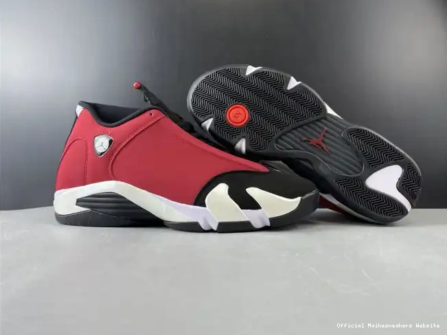 Official Maikesneakers RETRO 487471-006 TORO RED JORDAN 14 AIR GYM 0405
